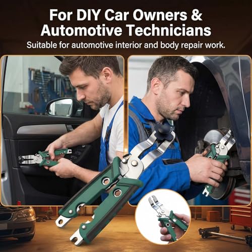 Multi-Function Trim Clip emoval Pliers – Heavy Duty Multi-unction Automotive Fastener Tool for Car Interior Panel, Door Clips, Wire Cutting & Stripping