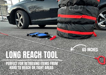 ReadyCore's Car Tool Kit, Stainless Steel Assorted 5th Wheel Pin Puller, Long Distance Hook Tool, Pull Hook J-Hook