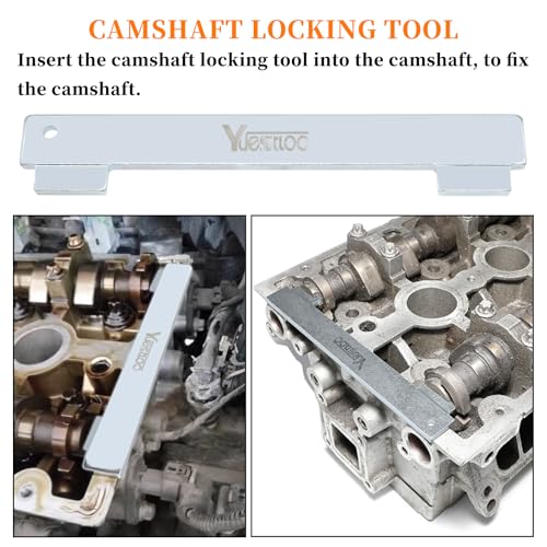 9PCS Engine Camshaft Alignment Locking Timing Tool with Water Pump Wrench | Compatible with Chevrolet Cruze Aveo Orlando Vauxhall Opel Astra Mervia Vectra Zafira Alfa Romeo Fiat 16V 1.4 1.6 1.8