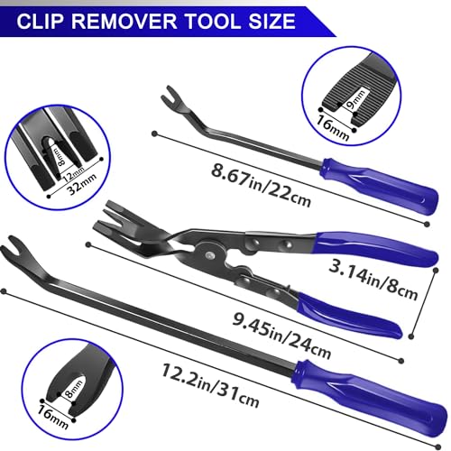 13 Pcs Precision Pick and Hook Set with Scraper, Clip Pliers | Fastener Remover & Magnetic Telescoping Tool Kit for Remove Automotive Electronics Maintenance Hoses Gasket Hand Pick Up Tool - color: blue1
