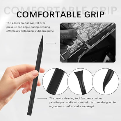 6PCS Car Detailing Pick Set,Car Detailing Tools with 6 Cleaning Heads for Vents,Seams,Cup Holders,Buttons & Interior Gaps,Universal Cars Cleaning Kit for Most Cars SUVs