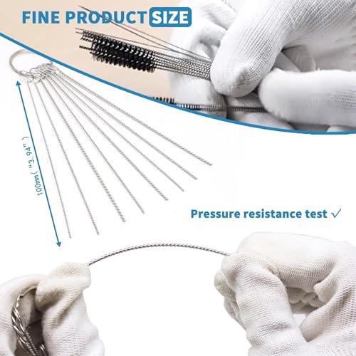 Set of 4 Carburetor Carbon Dirt Jet Remove Cleaner 26 Cleaning Wires Set + 20 Cleaning Needles + 10 Nylon Brushes Tool Kit for Motorcycle ATV Moped Welder Carb Chainsaw Spray Guns Torch Tips - size: 4 PACK Jet Cleaner