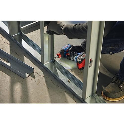 BOSCH GDX18V-1860CB15 18V Connected-Ready Two-In-One 1/4 In. and 1/2 In. Bit/Socket Impact Driver/Wrench Kit with (1) CORE18V 4 Ah Advanced Power Battery - style: w/ 18V 4 Ah Battery