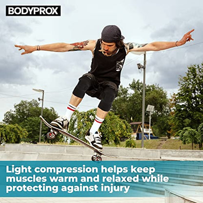 Bodyprox Protective Knee Pads, Thick Sponge Anti-slip, Collision Avoidance Knee Sleeve - size: Small/Medium