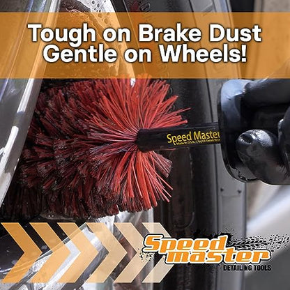 SPEED MASTER Wheel Brush Ultimate Brush Kit | Ultimate Wheel Cleaning Kit for Clean Wheels | Tough on Brake Dust, Gentle on Wheels