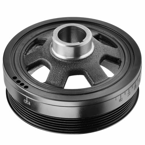 A-Premium Engine Harmonic Balancer Crankshaft Pulley Compatible with Mercedes-Benz C240, C280, C320, C43 AMG, CL500, CLK320, CLK430, E320, E430, G500, ML500, ML55 AMG, R500, S350, S430, S500, SL500