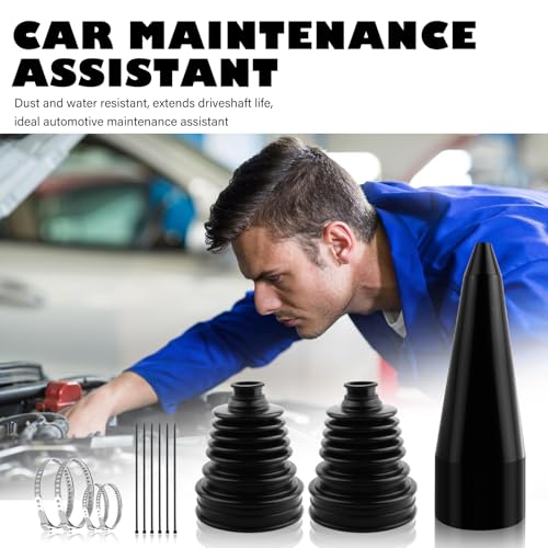 2PCS CV Boot Repair Kit with Expander Tool and Clamps,Silicone CV Axle Boot Repair Kit for 2.41" 2.81" 3.43" Calibers, Tie Rod Boots for Joint Dustproof and Waterproof - color: 2PCS+Expander Tool