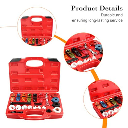Car Master Quick Disconnect Tool Set, 22PCS Vehicle Fuel Line Disconnect Tool Set, Automotive A/C Fuel & Transmission Systems Repair Accessories, Universal for SUV RV Truck
