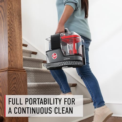 Hoover ONEPWR CleanSlate Cordless Portable Carpet + Upholstery Spot Cleaner | Powerful Suction, Versatile Tools, Car and Auto Detailer, Pair with Hoover Spot & Upholstery Cleaner Solution - style: CleanSlate Cordless