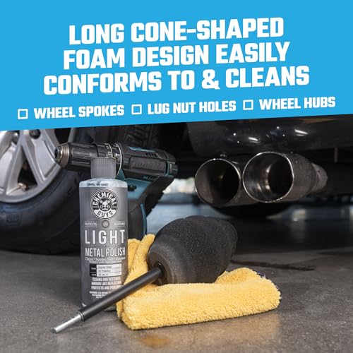 Chemical Guys, Ball Buster Wheel & Rim Speed Polisher Drill Attachment Tool | Drill-powered foam ball cleans wheels, rims and hard-to-reach areas fast, gentle on all wheel finishes