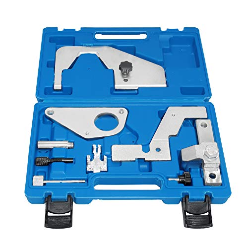 Engine Camshaft Timing Locking Tool Kit Compatible with Ford Mondeo Focus 2.0 SCTi Ecoboost Ti-VCT - color: Silver