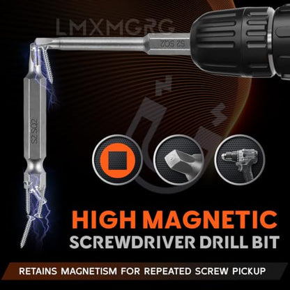 7PCS Magnetic Square Head Screwdriver Bits(50mm) SQ1 SQ2 SQ2.75 SQ3 SQ4 SQ5 Portable Multi-Purpose Screwdriver Set for Home, Work, DIY - color: Square Head Set