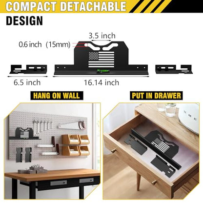 2026 Upgraded Wheel Alignment Tool, 2 PCS Toe Alignment Tool Plates Without Removing Calipers, Wheel Alignment Kit with 2 Measuring Tapes, Compatible with Most Cars and SUVs