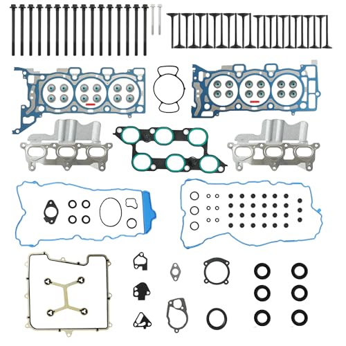 3.6 HS26376PT-5 Full Gasket Set with In/Ex Valve For Chevy Buick 2009-2016 | Fit for Chevy Tranverse GMC Arcadia Buick Enclave Saturn Outlook 3.6L V6 DOHC OE#ES72274 - color: For GM 3.6L 2007-2017 Kit 1