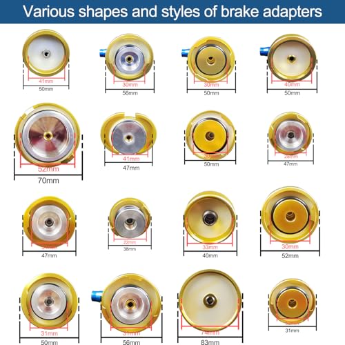 Bleeder Adapter Kit 17PCS Master Cylinder Bleeder Kit, Brake Bleeder Adapter car, with Storage Box, for Most Vehicle Brake Fluid Systems