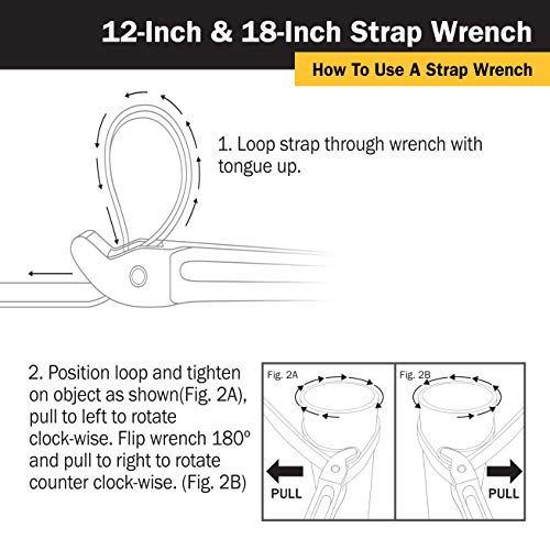 Titan 21316 18-Inch Strap Wrench - size: 18" Handle