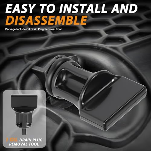 6 Pack Oil Drain Plug (06L103801) With Oil Drain Plug Removal Tool (6+1), No Leak Replacement for VW Audi 1.8L 2.0L TSI, Compatible with Golf GTI Passat Tiguan, A3 A4 A5 Q5 Q7