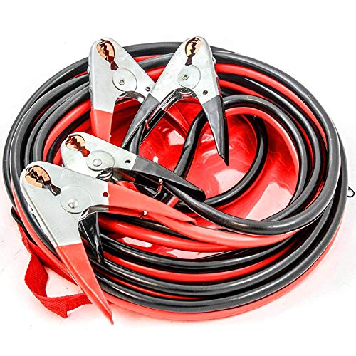 Jumper cable 50 feet, 2 gauge for car, van, suv, truck, flexible, 4 season,