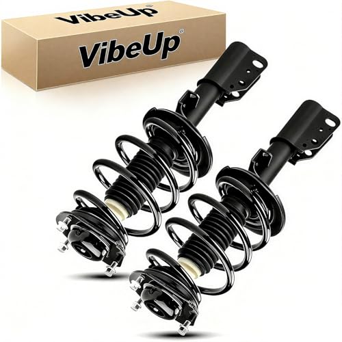 VibeUp 172518 Front Pair Complete Struts Shock Absorber fit for Buick Enclave 2008-2012, Chevy Traverse 2009-2012, GMC Acadia 2007-2012, Saturn Outlook 2007-2010 Struts with Coil Spring Assemblies - size: Front, style: for GMC Acadia 07-16