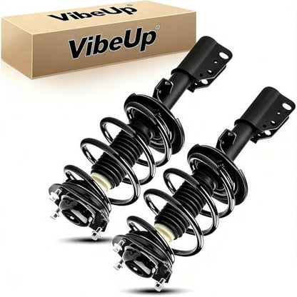 VibeUp 172518 Front Pair Complete Struts Shock Absorber fit for Buick Enclave 2008-2012, Chevy Traverse 2009-2012, GMC Acadia 2007-2012, Saturn Outlook 2007-2010 Struts with Coil Spring Assemblies - size: Front, style: for GMC Acadia 07-16