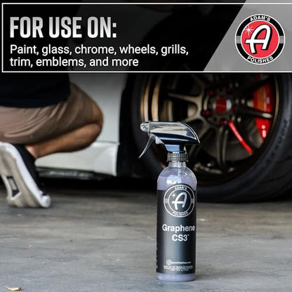 Adam’s Graphene CS3 Gallon - 3-in-1 Graphene Waterless Wash, Ceramic Detail Spray & Spray Coating, High Gloss, Streak-Free Shine & 90-Day Protection for Cars, RVs, Boats & Motorcycles - size: 128 Fl Oz (Pack of 1)