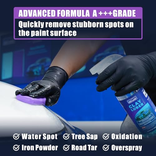 Clay Bar 3 Pack 300g(3x100g) Car Detailing Magic Clay Bars, Auto Clean Wash Bars, Deeply Cleanse The Paint Surface (Medium) - style: Medium