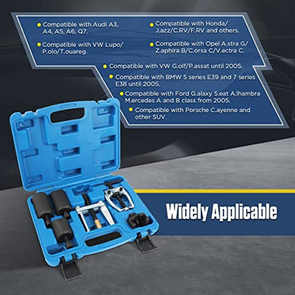 DUOYI 6Pcs Wiper Arm Puller Doesn't Damage The Wiper Arm Removal Tool Strong Structure Windshield Wiper Arm Removal Tool with Toolbox Battery Terminal Puller Compatible with VW/BMW/Ford/Honda/Porsche