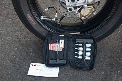 CO2 Motorcycle, ATV Flat Repair Kit Tubeless Tire Repair Kit