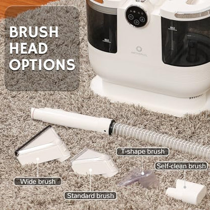 Airthereal Portable Upholstery Spot Cleaner, Instant Heating Carpet Cleaner Machine, Shampooer Machine with Self-Cleaning, 14 Kpa Stain Remover Deep Cleaner for Pets, Stairs, Car Seat and Couch - color: White