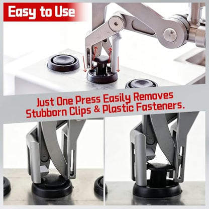 Car Clip Pliers, Panel Clip Removal Tool, Auto Clip Removal Pliers for Automotive Plastic Fasteners, Push Pin & Door Trim, Damage-Free Disassembly