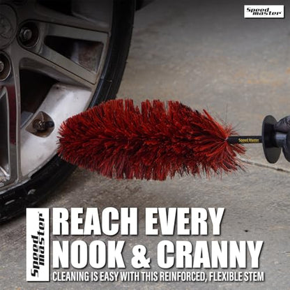 SONAX Wheel Cleaner Brush Combo | Complete Car Wheel Cleaning Kit | Brake Dust Remover, Microfiber Towel | Professional-Grade, Easy to Use | SON-232200-AZBN