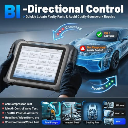 XTOOL D8S Bidirectional Scan Tool, AI Assisted OBD2 Scanner with ECU Coding | 42+ Resets, Topology Mapping, PMI, All System OBD2 Scanner for Car, Pre & Post Scan, FCA/CANFD/DoIP