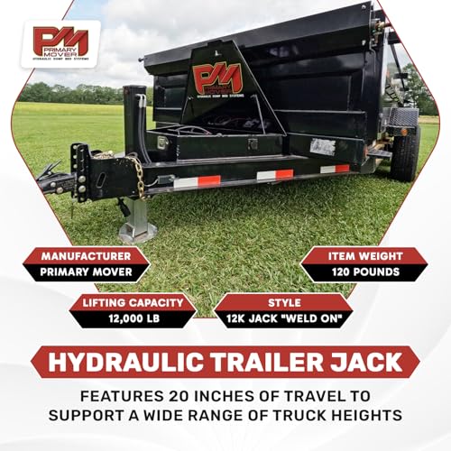 Hydraulic Trailer Jack (12,000 lb) - Power Jack 12K Double Acting, Lift Trailer Jack Stand (Bracket) (12k Weld on) PFJ-12K - style: 12k Jack "Weld on"