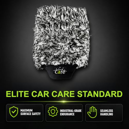 Microfiber Car Wash Mitt, Sponges for Cleaning, Car Detailing Kit, Easy to Use, Durable and Long-Lasting, Comfortable to Handle, Suitable for Regular Cleaning