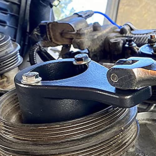 Crankshaft Damper Pulley with 2PCS Crank, Harmonic Damper Pulley Holding Holder Tool for Lexus Toyota 3.0L V6, 3.3L V6, 4.0L V8, 4.3L V8, 4.7L V8