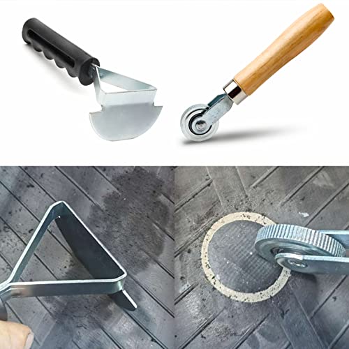 Shineyoo Tire Repair Patch Tools Tire Buffing Wheels 42 mm 55mm Tungsten Steel Buffing Wheel with Tire Patch Roller Scraping Cutter for Car Tire Grinding Polishing Accessories Kit - size: 42 mm +55mm