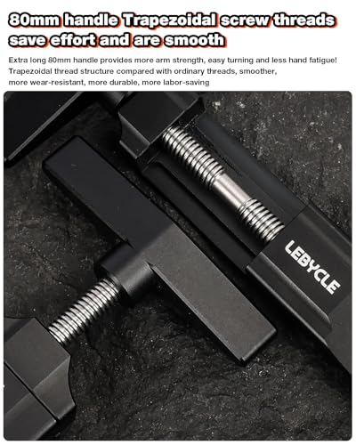 Bike Piston Reset Tool for Piston Brake Calipers – Parallel Push Design for Even Force & Ceramic Piston Safety, 7075 Aluminum Bicycle Brake Caliper Tool for Shimano & MTB Repairs