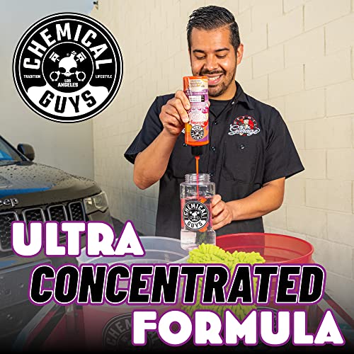 Chemical Guys CWS215 Sticky Snowball Ultra Snow Foam Car Wash Soap (Works with Foam Cannons, Foam Guns or Bucket Washes) for Cars, Trucks, Motorcycles, RVs & More 128 fl oz (1 Gallon) Cherry Scent - size: 128 Fl Oz (Pack of 1)