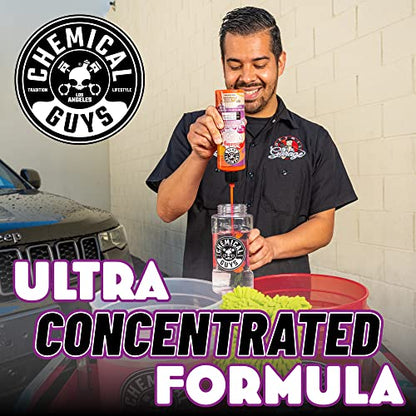 Chemical Guys CWS215 Sticky Snowball Ultra Snow Foam Car Wash Soap (Works with Foam Cannons, Foam Guns or Bucket Washes) for Cars, Trucks, Motorcycles, RVs & More 128 fl oz (1 Gallon) Cherry Scent - size: 128 Fl Oz (Pack of 1)