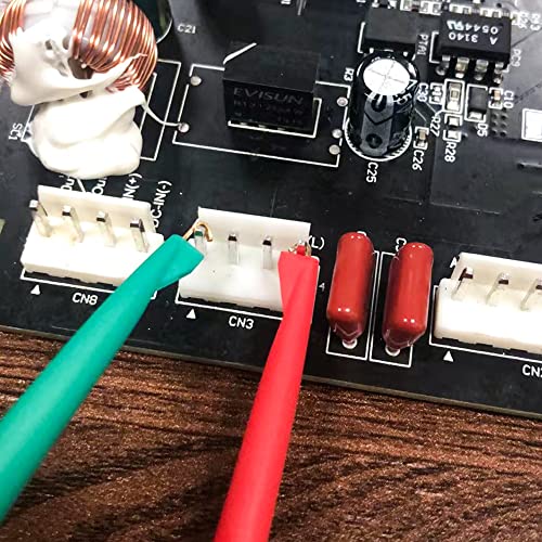 Test Hook Clips 4mm Stackable Banana Plug to Minigrabber Cable Wire Leads for Multimeter Electrical Testing(5 PCS)