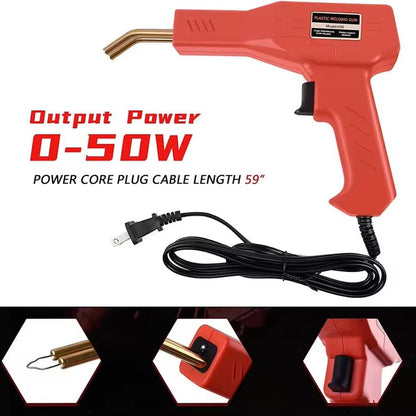 Plastic Welding Machine, Hot Stapler Handle Welder Car Bumper Repair Kit Repairing Crack Broken Plastic
