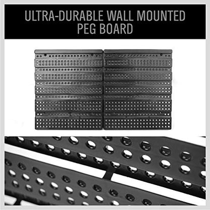 SEDY 30-Bin Wall-Mounted Storage Rack System - Heavy-Duty Garage Tool Organizer for Screws, Nuts, Bolts, Nails, Beads, and Small Hardware Parts - Easy Installation and Customizable