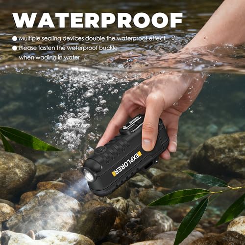 Lafagiet Electric Lighter USB C, Powerful Dual Arc Plasma Flame, with Flashlight, Wind & Waterproof Lighters for Candle, Camping, Grill, Emergency - color: F53-bk