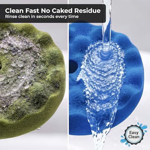 TCP Global 8" Blue Waffle Foam Buffing Pad Hook and Loop Backing - Light Cut Pad for Polishing, Automotive, Marine, Truck, RV & Compound Cutting, Car Polishing Pads - color: Blue