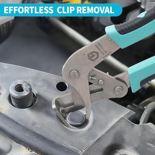 Car Clip Pliers with 100PCS Automotive Fastener Kit, Panel Clip | Removal Tool for Door Trim Clips, Auto Fastener Remover with Push Pin Retainer Rivets,Disassembly for Interior & Exterior
