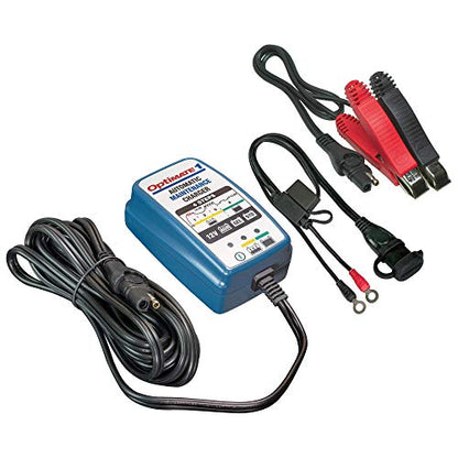 Tecmate Optimate 1 Global, TM-401, 4-Step 12V 0.6A Battery Charger-maintainer - style: OptiMATE 1, 12V 0.6A Plug In Maintainer