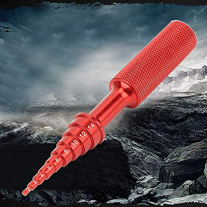 RC Bearing Tool, 2 to14mm Aluminum Alloy Steering Hub Carrier Disassembly Removal Tool Non Slip Puller Removal for RC Car Accessory (Red) - color: Red