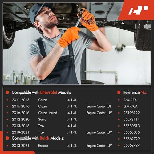 A-Premium Engine Oil Pan Sump with Drain Plug Compatible with Chevrolet Cruze 2011-2016, Sonic 2012-2020, Cruze Limited 2016, Trax 2013-2021 & Buick Encore 2013-2021, 1.4L, Replaces 25196122