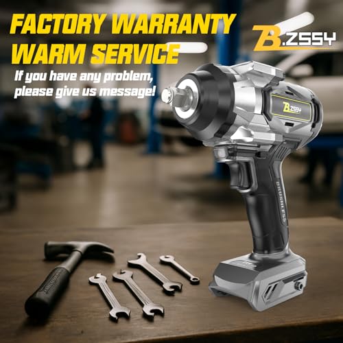 Cordless Impact Wrench 1/2 inch Compatible with Dewalt 20V Battery, 1000FT-LBS 1360N.m Brushless Impact Gun 2300RPM High Torque Impact Driver w/LED Work Light & Blet Clip (Battery NOT included) - size: 1/2" Compatible with Dewalt 1360N