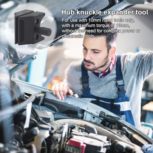 1/2 Split Hub Steering Knuckle - Splitter Hub Knuckle Tool, Professional Suspension Strut Splitter | Steel Heavy Duty Hub Steering Kit, Hydraulic Shock Absorber Removal Tool for Expander Car - color: 2pcs